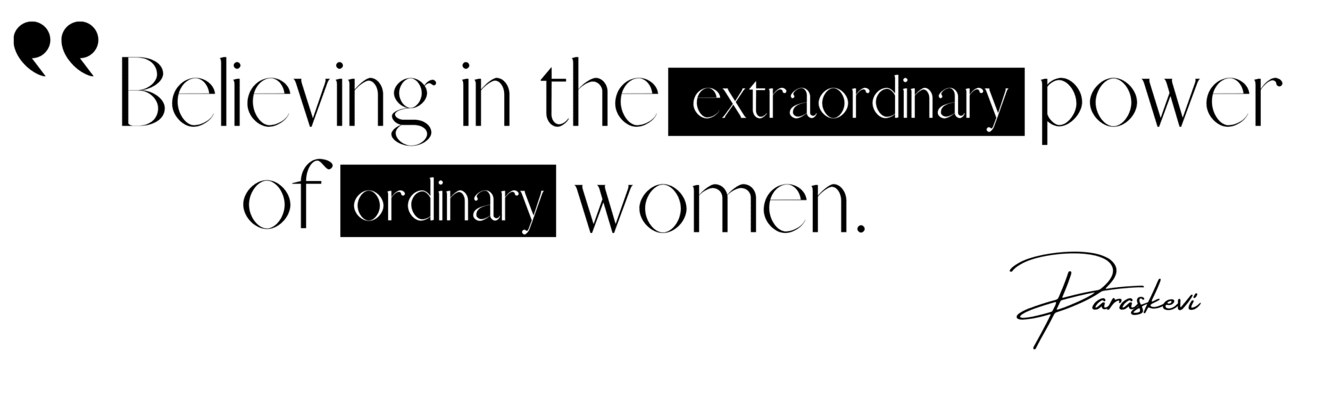 eXTRAORDINARY WOMEN